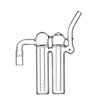 The 'Typhoon' XL Double Barrel Bubbler for Arizer Solo 3 and Air Max
